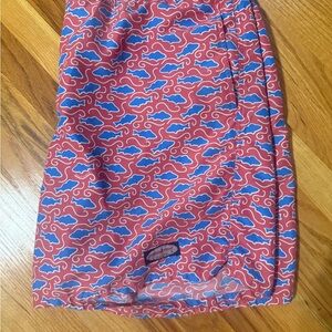 Vineyard Stylish Red and Blue Patterned Skirt